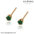 29358-Xuping mini 1gram mujeres earing joyería chapada en oro 18k